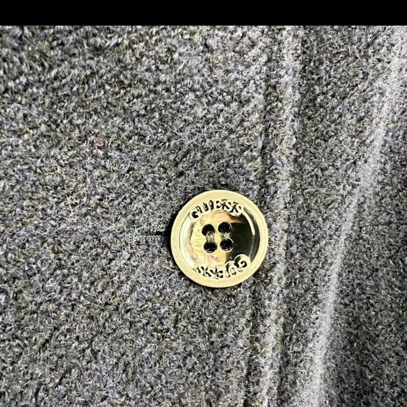 Guess Women's Dark Blue Double-Breasted Pea Coat XL - Picture 14 of 16